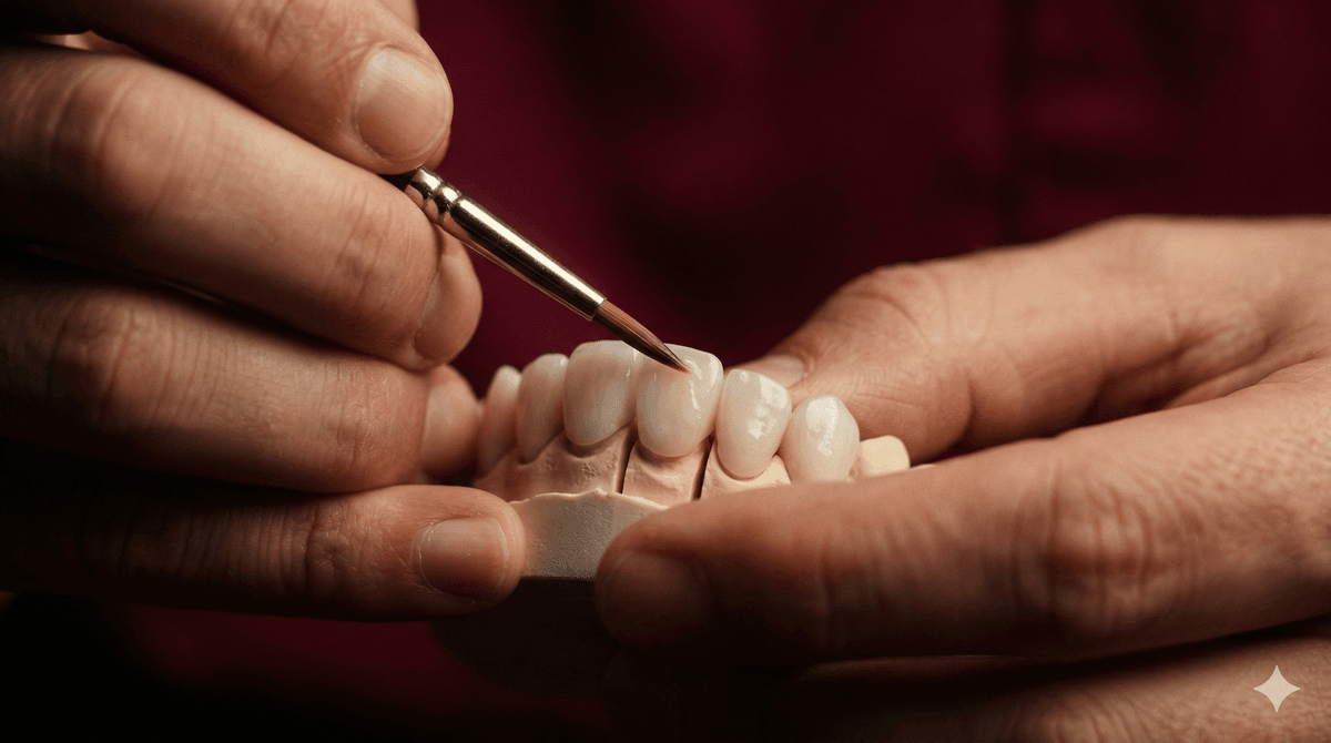 Fabrication de facettes céramique sur mesure à la Clinique LaBeldent Mohammedia, Maroc